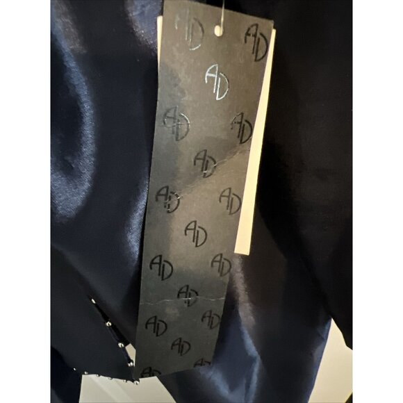 Added Dimensions NWT Catherine's Polished Navy Blue Silver Accents Jacket SZ 2XL - Picture 5 of 11